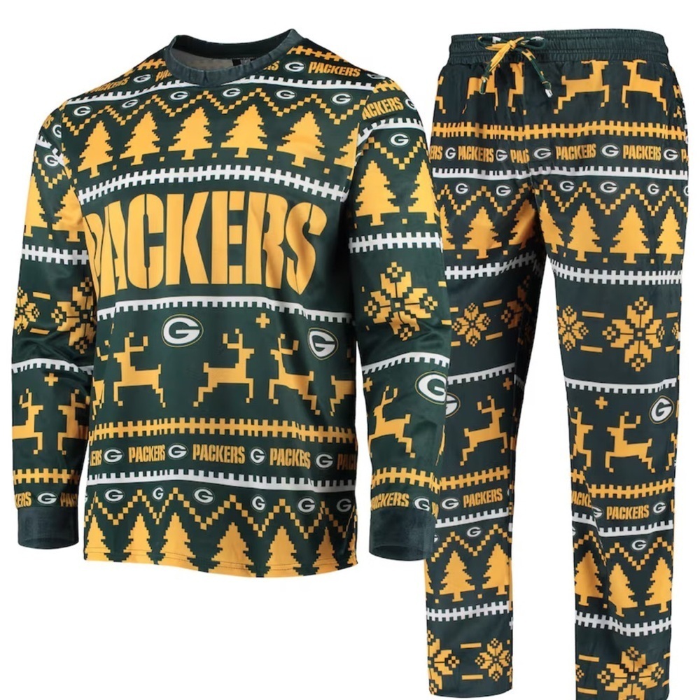 Women’s 2PC Green Bay Packers NFL Pajama Set Size XL - Picture 2 of 6